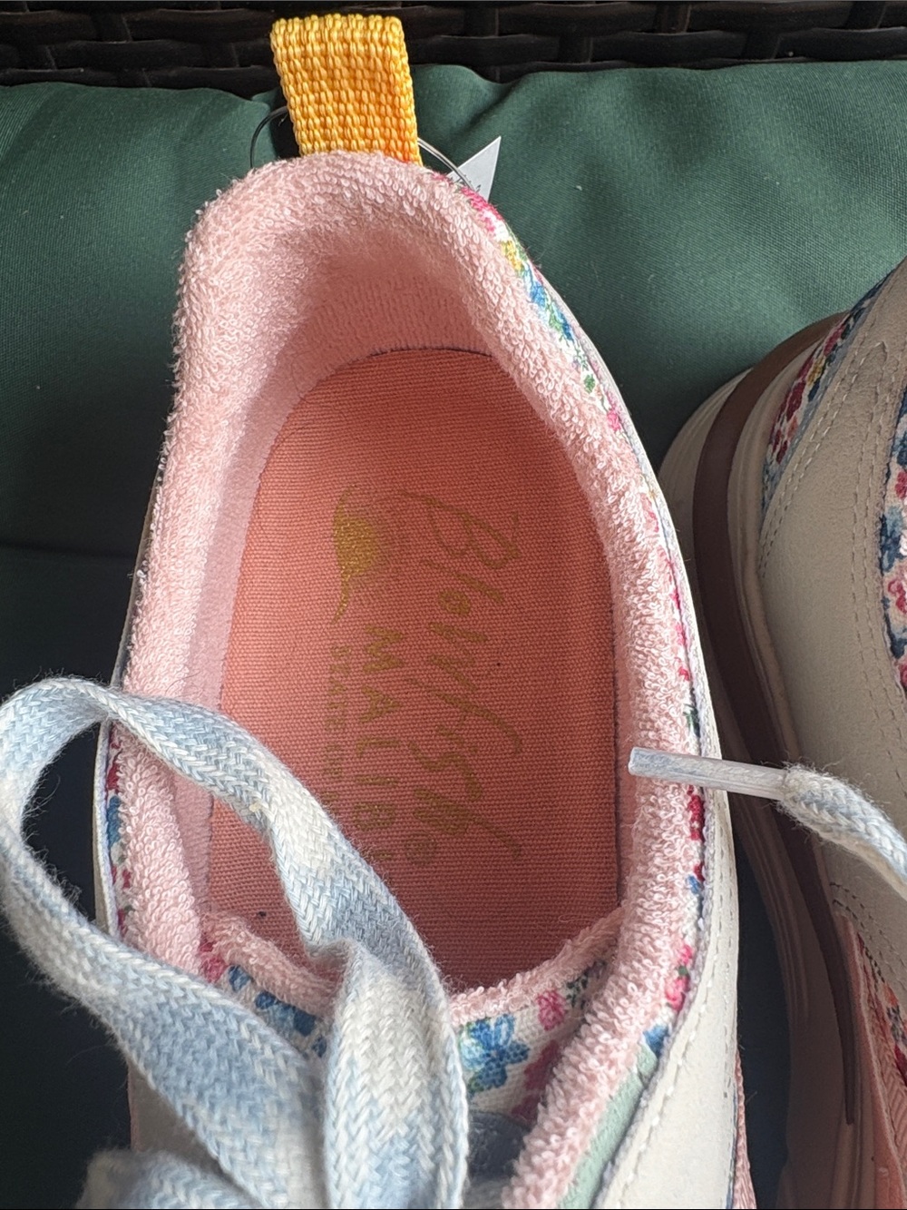 Blowfish Malibu Women’s Pink Floral Lace-Up Sneakers - Picture 8 of 11
